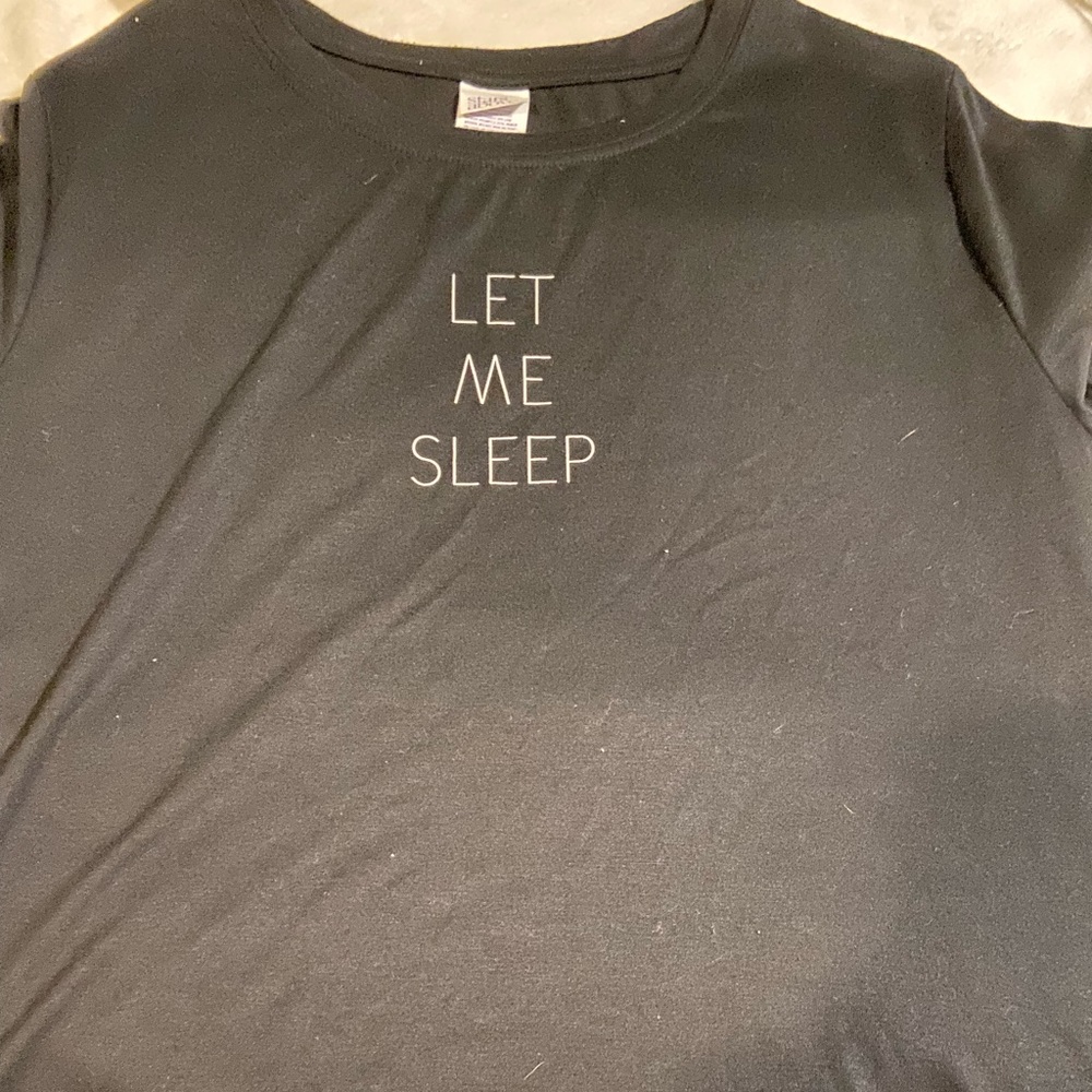 Black sleep shirt, Size medium